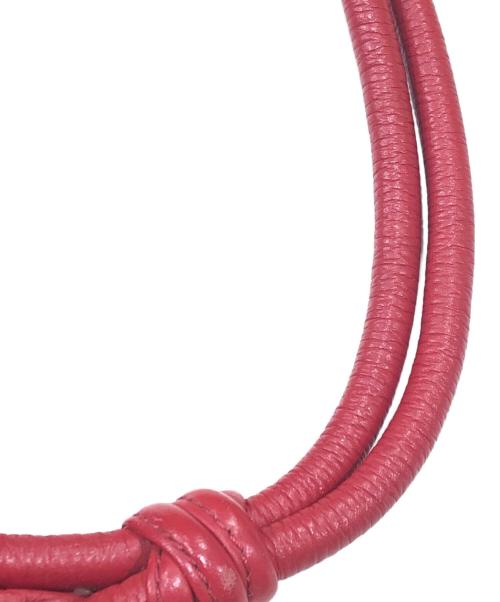 DIESEL（ディーゼル）DIESEL (ディーゼル) アーカイブレザーショルダーバッグ レッドの古着・服飾アイテム