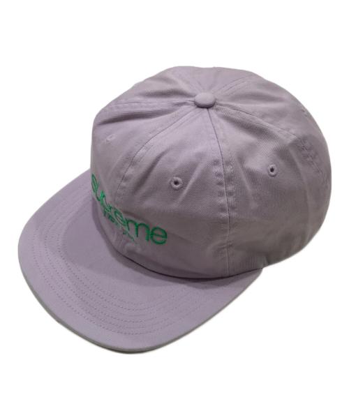 SUPREME（シュプリーム）SUPREME (シュプリーム) Classic Logo 6-Panelキャップ（クラシック　ロゴ　6パネル　キャップ） パープルの古着・服飾アイテム