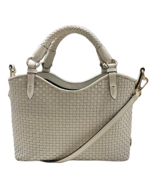 COLE HAAN（コールハーン）COLE HAAN (コールハーン) レザー2WAYバッグ アイボリーの古着・服飾アイテム