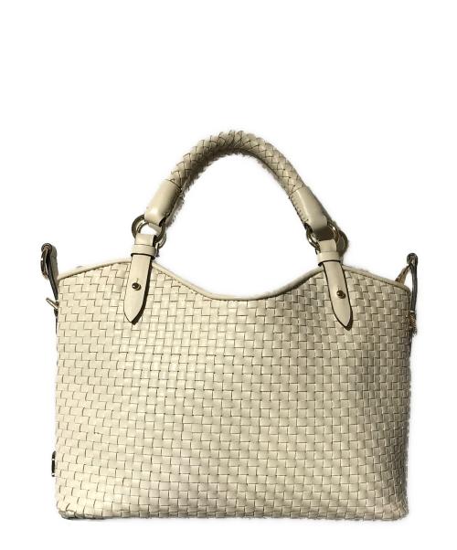 COLE HAAN（コールハーン）COLE HAAN (コールハーン) レザー2WAYバッグ アイボリーの古着・服飾アイテム