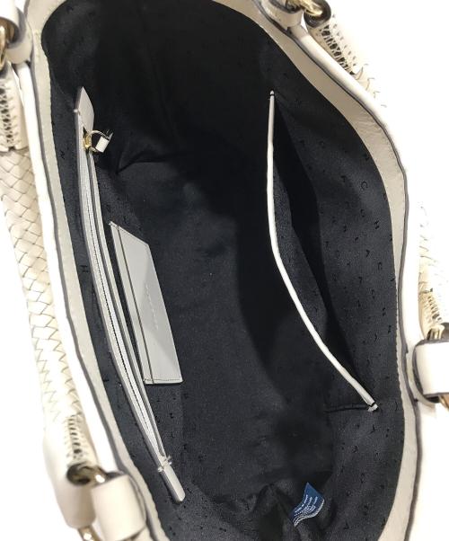 COLE HAAN（コールハーン）COLE HAAN (コールハーン) レザー2WAYバッグ アイボリーの古着・服飾アイテム