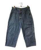 MARITHE+FRANCOIS GIRBAUDマリテフランソワジルボー）の古着「ケミカルバギーデニムパンツ」｜インディゴ