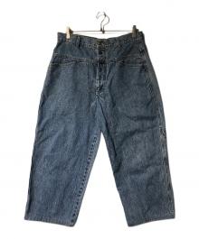 MARITHE+FRANCOIS GIRBAUD（マリテフランソワジルボー）の古着「ケミカルバギーデニムパンツ」｜インディゴ