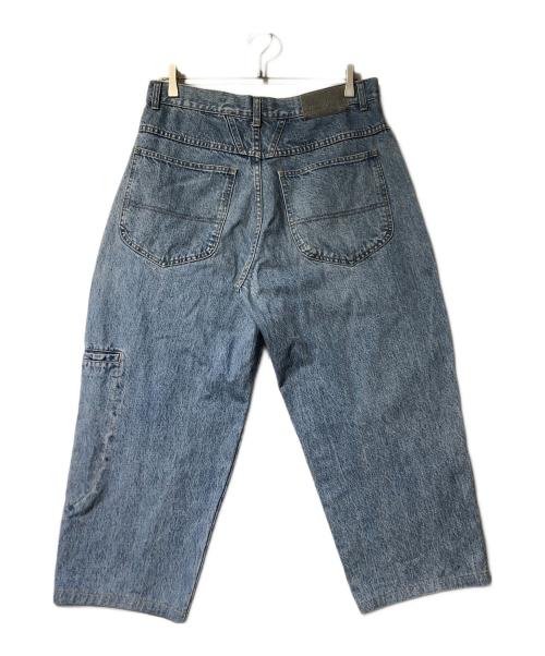 MARITHE+FRANCOIS GIRBAUD（マリテフランソワジルボー）MARITHE+FRANCOIS GIRBAUD (マリテフランソワジルボー) ケミカルバギーデニムパンツ インディゴ サイズ:33Sの古着・服飾アイテム