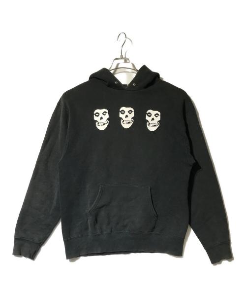 FRUIT OF THE LOOM（フルーツオブザルーム）FRUIT OF THE LOOM (フルーツオブザルーム) MISFITS-プリントパーカー ブラック サイズ:Lの古着・服飾アイテム