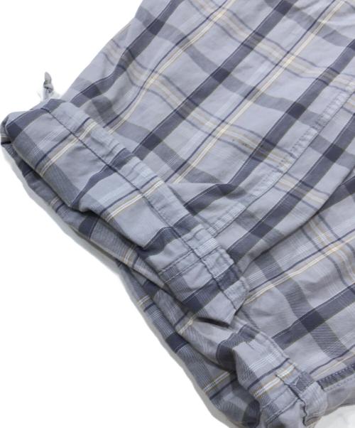 stussy（ステューシー）stussy (ステューシー) チェックカーゴパンツ ネイビー×ライトグレー サイズ:32の古着・服飾アイテム