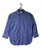 AP STUDIOエーピーストゥディオ）の古着「ブルーストライプシャツ」｜ブルー