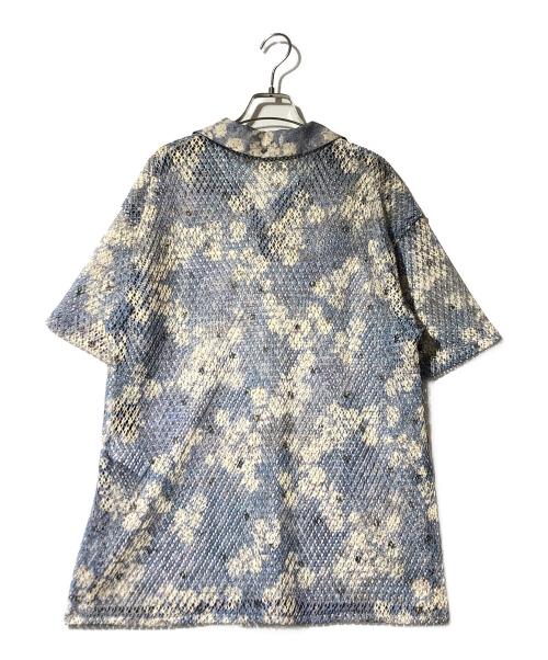 KEITA MARUYAMA（ケイタマルヤマ）KEITA MARUYAMA (ケイタマルヤマ) Ameri (アメリ) BLUR FLOWER TOP/ブラーフラワートップス ブルー サイズ:Fの古着・服飾アイテム