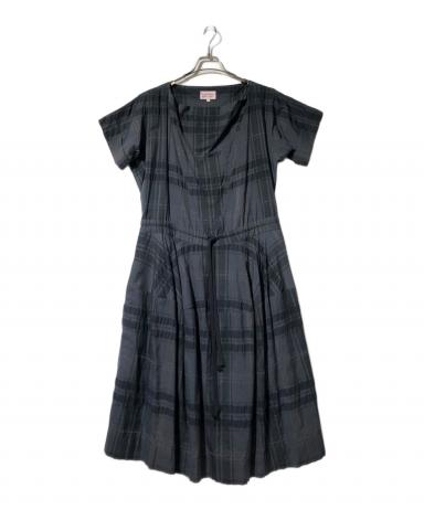 Vivienne RED チェック ドロスト ワンピース 黒 M レア 美品 中古・古着通販】Vivienne Westwood RED LABEL (ヴィヴィアンウエスト