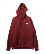 THE NORTH FACEザ ノース フェイス）の古着「スウェットパーカー バックスクエアロゴフーディ」｜ボルドー