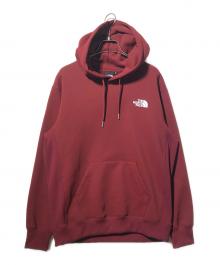 THE NORTH FACE（ザ ノース フェイス）の古着「スウェットパーカー バックスクエアロゴフーディ」｜ボルドー