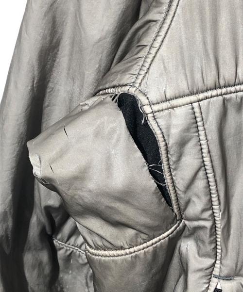 STONE ISLAND（ストーンアイランド）STONE ISLAND (ストーンアイランド) 加工ナイロンジャケット/LIQUID SILK JACKET グレー サイズ:XXXLの古着・服飾アイテム