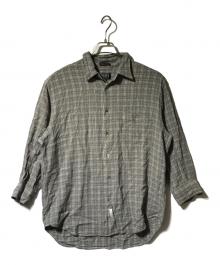 DKNY（ダナキャランニューヨーク）の古着「レーヨンシャツ」｜グレー