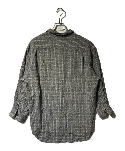 DKNY（ダナキャランニューヨーク）DKNY (ダナキャランニューヨーク) レーヨンシャツ グレー サイズ:Ｌの古着・服飾アイテム