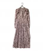 CELFORDセルフォード）の古着「ブラードフラワーボウタイワンピース」｜ピンク