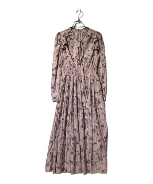 CELFORD（セルフォード）CELFORD (セルフォード) ブラードフラワーボウタイワンピース ピンク サイズ:36の古着・服飾アイテム