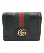 GUCCIグッチ）の古着「GGコンパクトウォレット」｜ブラック