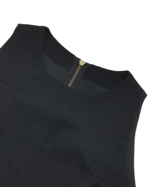 Noble（ノーブル）Noble (ノーブル) カーブシルエットロングワンピース ブラック サイズ:表記なしの古着・服飾アイテム