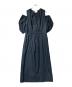 VERMEIL par iena (ヴェルメイユ パー イエナ) ノースリーブワンピース/ショルダースリットシェイプワンピース ネイビー サイズ:F：6000円