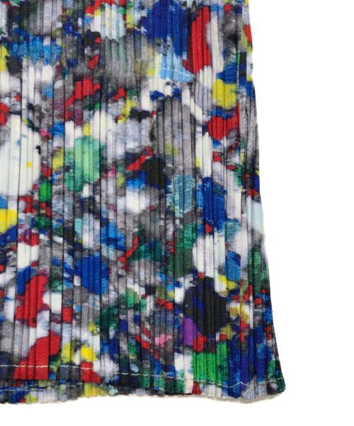 PLEATS PLEASE（プリーツプリーズ）PLEATS PLEASE (プリーツプリーズ) 総柄転写プリーツシャツ マルチカラー サイズ:3の古着・服飾アイテム