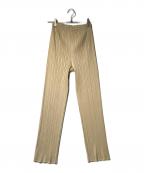 PLEATS PLEASEプリーツプリーズ）の古着「プリーツパンツ」｜ベージュ