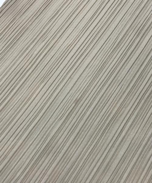 PLEATS PLEASE（プリーツプリーズ）PLEATS PLEASE (プリーツプリーズ) プリントプリーツスカーフ ベージュの古着・服飾アイテム