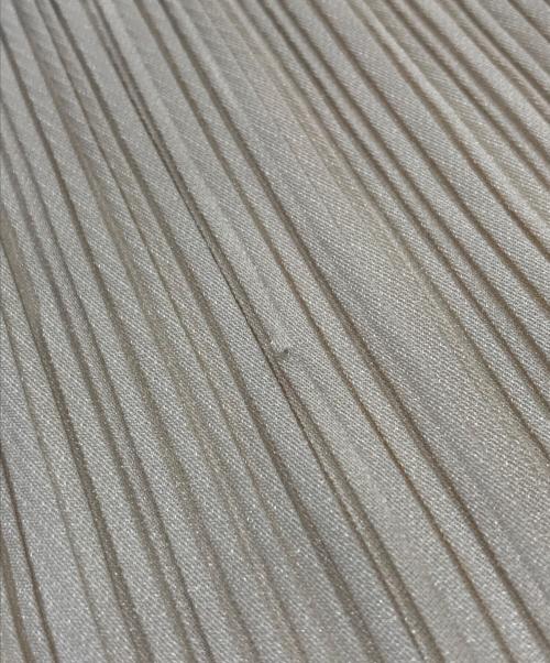 PLEATS PLEASE（プリーツプリーズ）PLEATS PLEASE (プリーツプリーズ) プリントプリーツスカーフ ベージュの古着・服飾アイテム