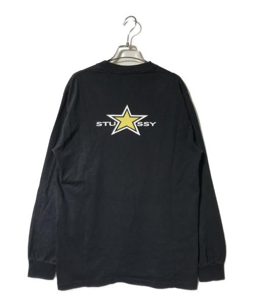 stussy（ステューシー）stussy (ステューシー) スターロゴカットソー ブラック サイズ:Lの古着・服飾アイテム