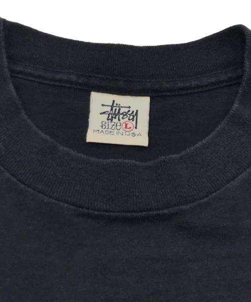 stussy（ステューシー）stussy (ステューシー) スターロゴカットソー ブラック サイズ:Lの古着・服飾アイテム