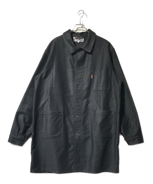 CDG（シーディージー）CDG (シーディージー) LE LABOUREUR (ル ラブルール) バックプリント ワークジャケット ブラック サイズ:XLの古着・服飾アイテム