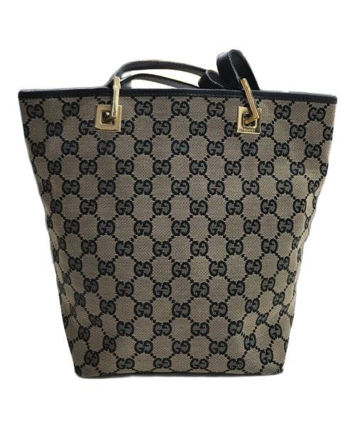 GUCCI（グッチ）GUCCI (グッチ) GGキャンバストートバッグ ベージュの古着・服飾アイテム