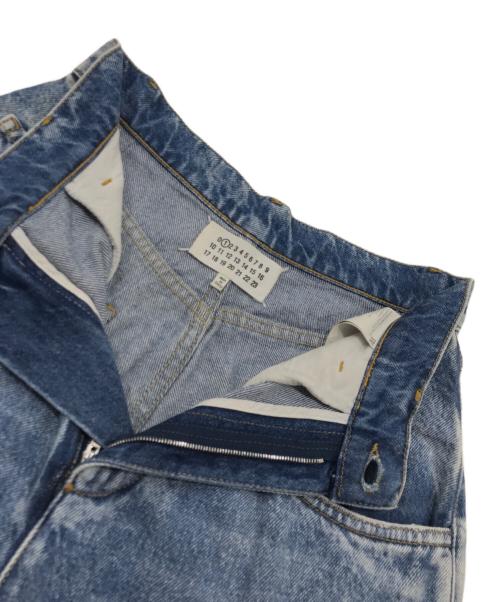 Maison Margiela（メゾンマルジェラ）Maison Margiela (メゾンマルジェラ) PANTS 5 POCKETSスラッシュデニムパンツ（パンツ　5ポケット　スラッシュデニムパンツ　） インディゴ サイズ:38の古着・服飾アイテム