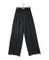 TODAYFUL（トゥデイフル）の古着「Doubletuck Twill Trousers（ダブルタック　ツイル　トラウザー）」｜ブラック
