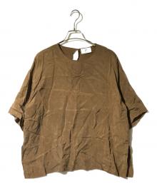 1er Arrondissement（プルミエ アロンディスモン）の古着「キュプラフィブリルTブラウス」｜ブラウン