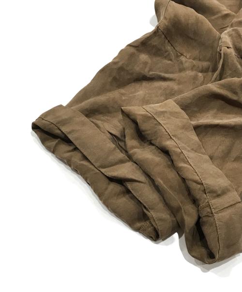 1er Arrondissement（プルミエ アロンディスモン）1er Arrondissement (プルミエ アロンディスモン) キュプラフィブリルTブラウス ブラウン サイズ:38の古着・服飾アイテム