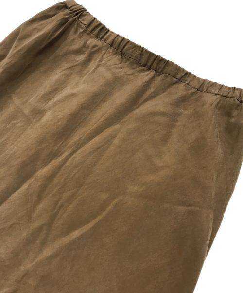 1er Arrondissement（プルミエ アロンディスモン）1er Arrondissement (プルミエ アロンディスモン) キュプラフィブリルマーメイドスカート ブラウン サイズ:38の古着・服飾アイテム