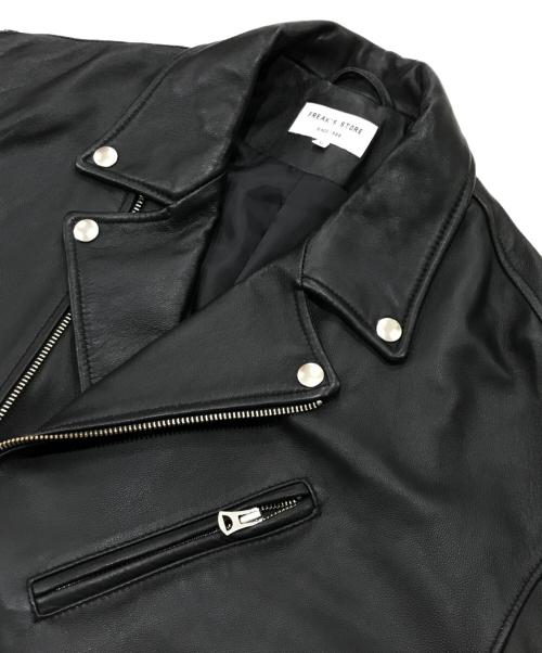 FREAK'S STORE（フリークスストア）FREAK'S STORE (フリークストア) ダブルライダースジャケット ブラック サイズ:Mの古着・服飾アイテム