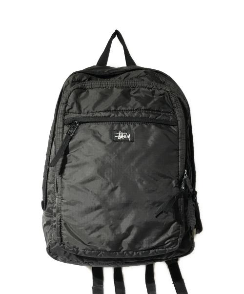 stussy（ステューシー）stussy (ステューシー) リップストップバッグ ブラックの古着・服飾アイテム