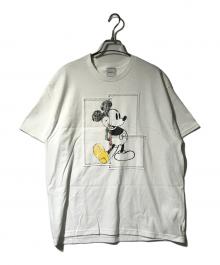 WIFFLE（ウィッフル）の古着「別注ミッキーパッチワークTee」｜ホワイト