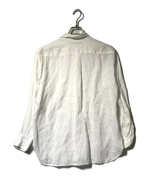 FRAMeWORK（フレームワーク）FRAMeWORK (フレームワーク) 後染めフレンチリネンレギュラーシャツ ホワイト サイズ:Fの古着・服飾アイテム