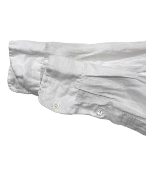 FRAMeWORK（フレームワーク）FRAMeWORK (フレームワーク) 後染めフレンチリネンレギュラーシャツ ホワイト サイズ:Fの古着・服飾アイテム