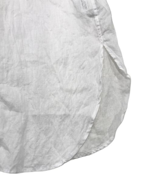 FRAMeWORK（フレームワーク）FRAMeWORK (フレームワーク) 後染めフレンチリネンレギュラーシャツ ホワイト サイズ:Fの古着・服飾アイテム