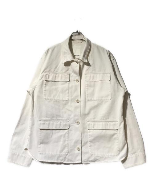 Whim Gazette（ウィムガゼット）Whim Gazette (ウィムガゼット) ミリタリージャケット ホワイト サイズ:Fの古着・服飾アイテム