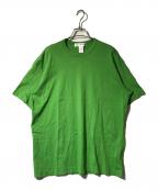 COMME des GARCONS SHIRTコムデギャルソンシャツ）の古着「コットンジャージクルーネックS/Sロゴカットソー」｜グリーン