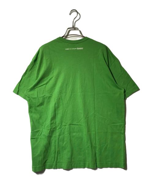 COMME des GARCONS SHIRT（コムデギャルソンシャツ）COMME des GARCONS SHIRT (コムデギャルソンシャツ) コットンジャージクルーネックS/Sロゴカットソー グリーン サイズ:Sの古着・服飾アイテム