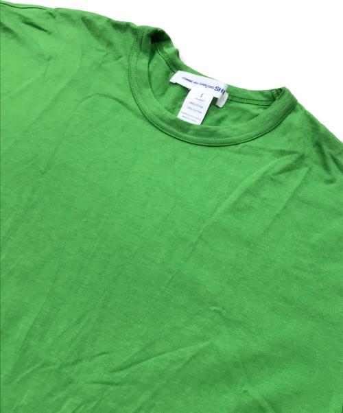 COMME des GARCONS SHIRT（コムデギャルソンシャツ）COMME des GARCONS SHIRT (コムデギャルソンシャツ) コットンジャージクルーネックS/Sロゴカットソー グリーン サイズ:Sの古着・服飾アイテム