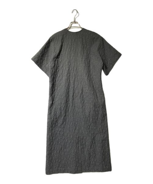 BEAUTY&YOUTH（ビューティーアンドユース）BEAUTY&YOUTH (ビューティーアンドユース) ジャガードVネックワンピース グレー サイズ:Mの古着・服飾アイテム