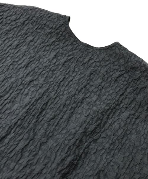 BEAUTY&YOUTH（ビューティーアンドユース）BEAUTY&YOUTH (ビューティーアンドユース) ジャガードVネックワンピース グレー サイズ:Mの古着・服飾アイテム