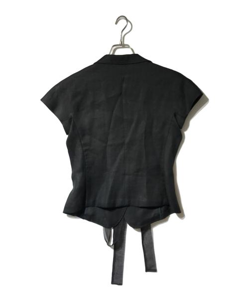 MaxMara（マックスマーラ）MaxMara (マックスマーラ) ベルテッドスナップベスト ブラック サイズ:38の古着・服飾アイテム