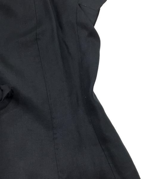 MaxMara（マックスマーラ）MaxMara (マックスマーラ) ベルテッドスナップベスト ブラック サイズ:38の古着・服飾アイテム